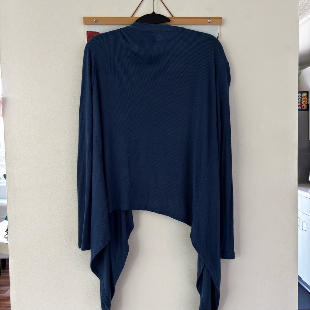 SO Ribbed Blue Cardigan - Picture 4 of 6